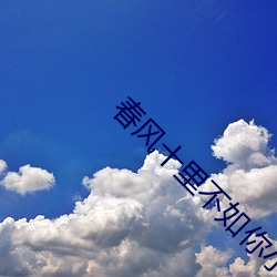 春风(風)十里不(不)如(如)你小说