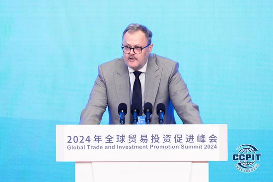 中国法国工商会会长贺明 主办方供图 中国法国工商会会长贺明 主办方供图